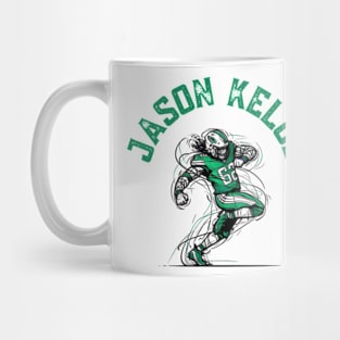 Jason Kelce as a mythical warrior of the football field Mug